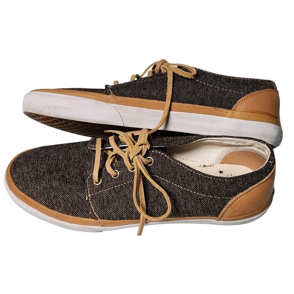 VANS Vulcanized Low top Leather Lace Unisex M10.5 W12